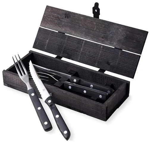 Gense Old Farmer Black steak/grill cutlery 4 pcs